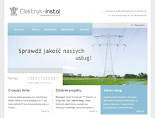 Tablet Screenshot of elektryk-instal.com.pl